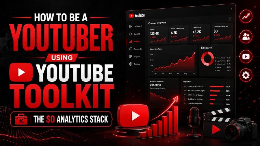 How to Be a YouTuber Using YouTube Toolkit: The $0 Analytics Stack