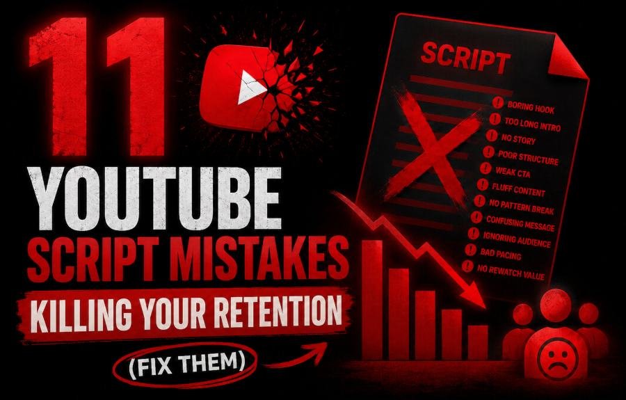 11 YouTube Script Mistakes Killing Your Retention (Fix Them)